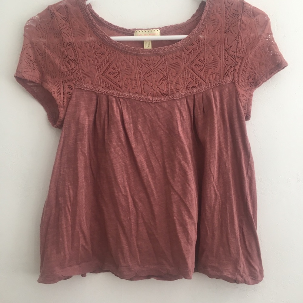 Maroon type blouse